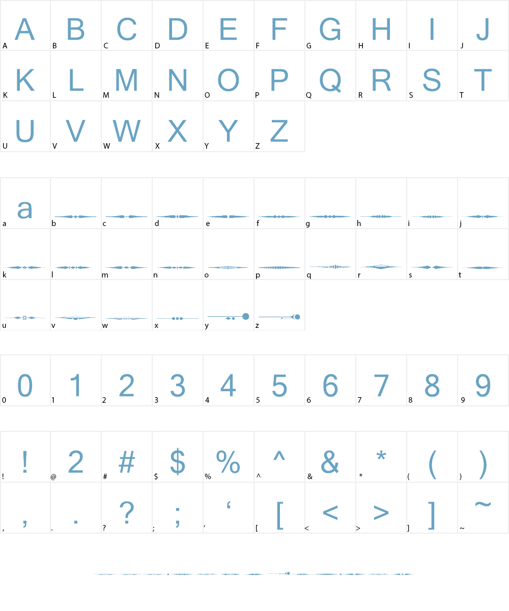 Sughayer Separates 4 Font Character